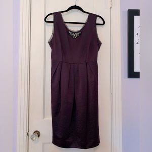 Deep purple Vera Wang dress with pockets
